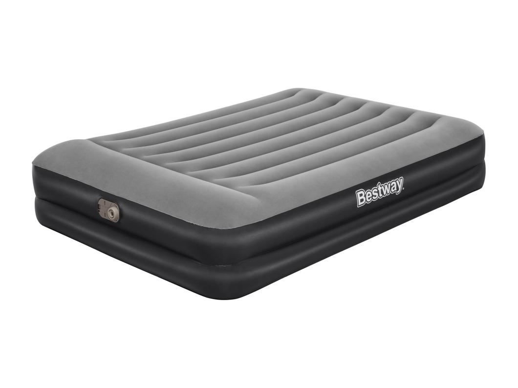 Matelas 2 places 150 x 200 cm gonflable Noir et gris ép.46cm - TAKITI de BESTWAY