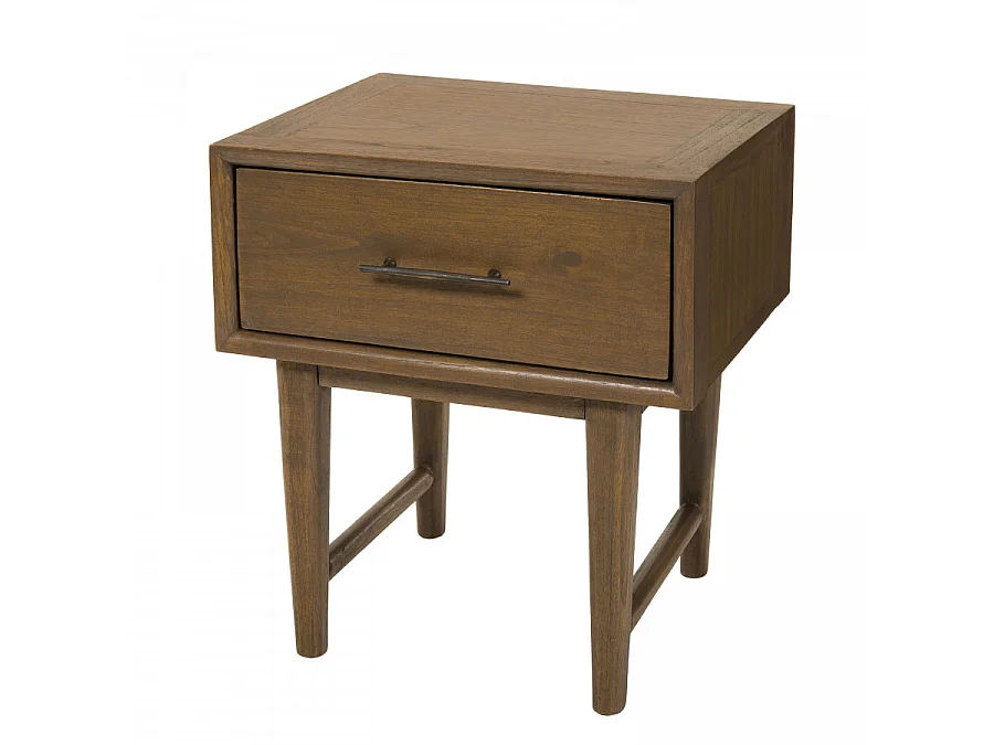 LAURE - Chevet 1 tiroir bois Mindi