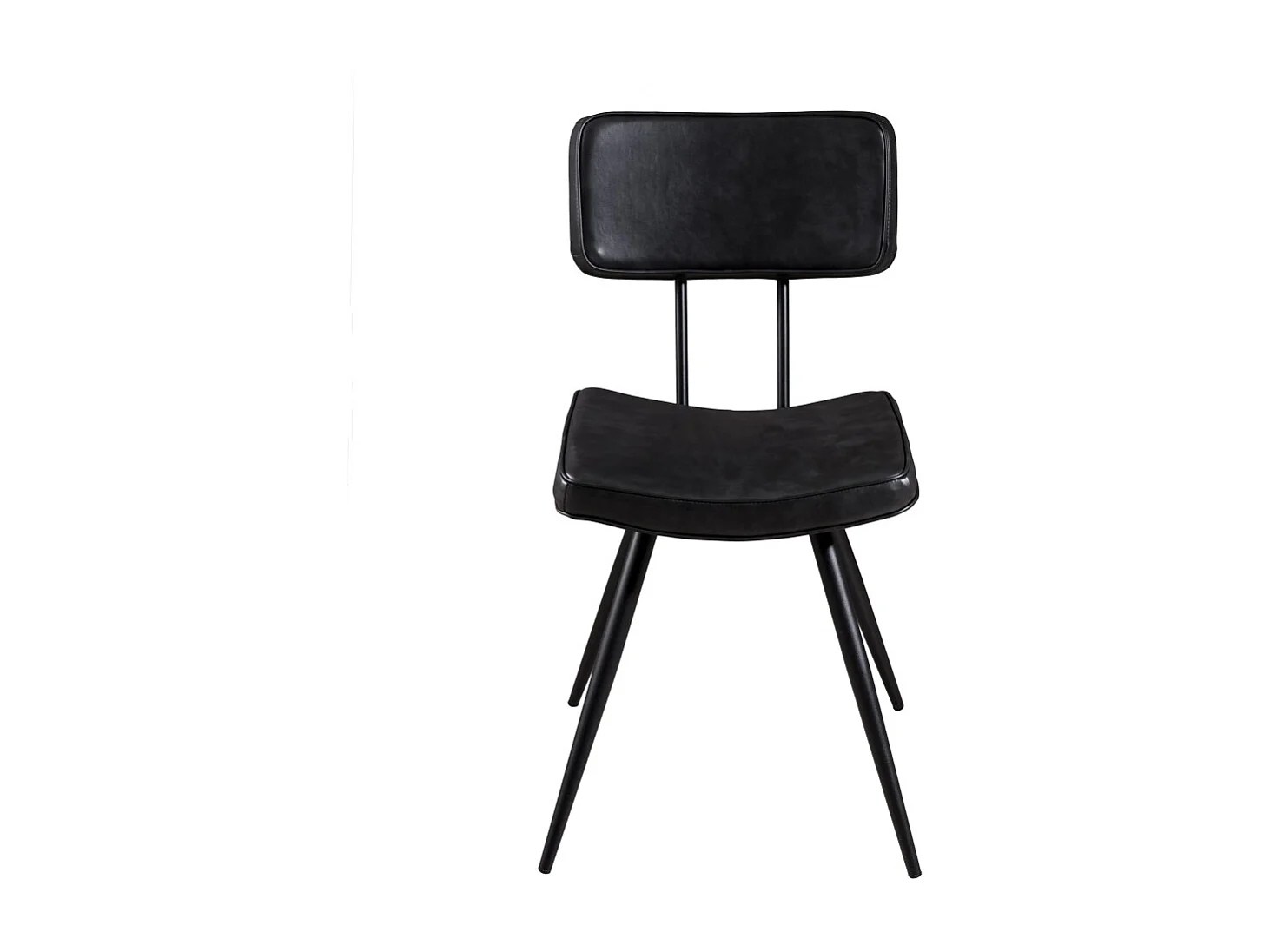 TOM - Lot de 2 chaises noires