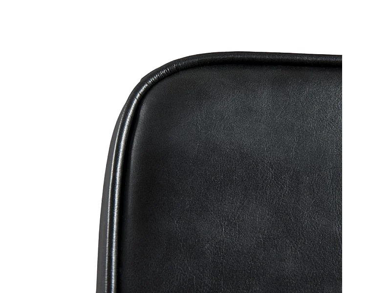 TOM - Lot de 2 chaises noires