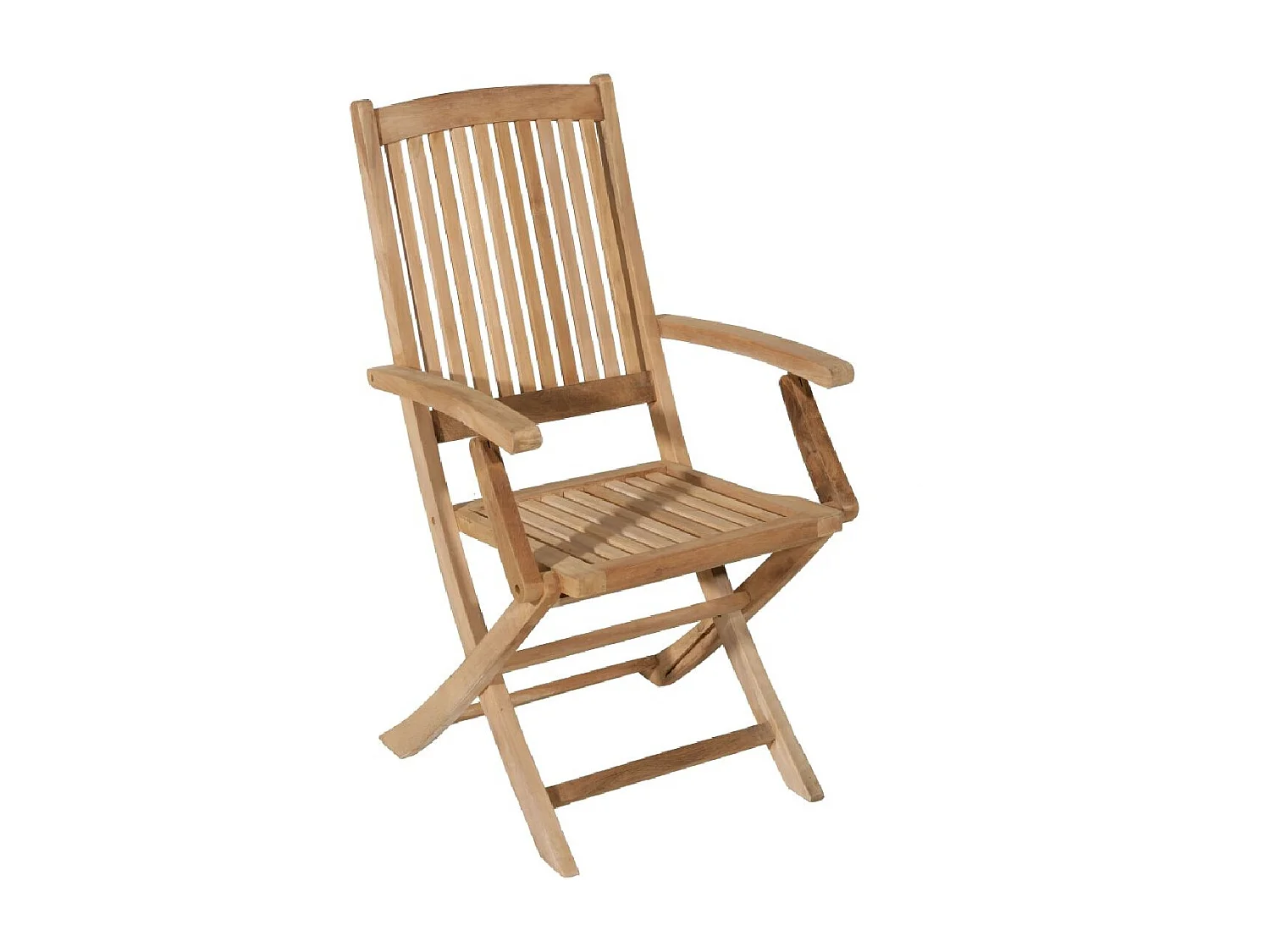 FUN - Ensemble de 2 fauteuils de jardin Lombock en bois Teck