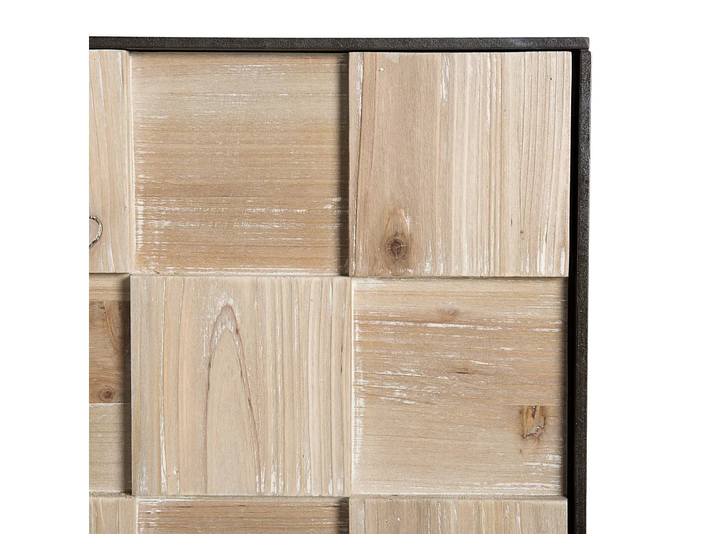 CARLA - Buffet 4 portes bois et pieds métal