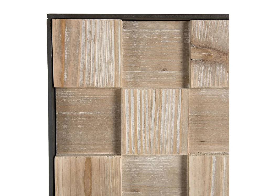 CARLA - Buffet 2 portes bois et pieds métal