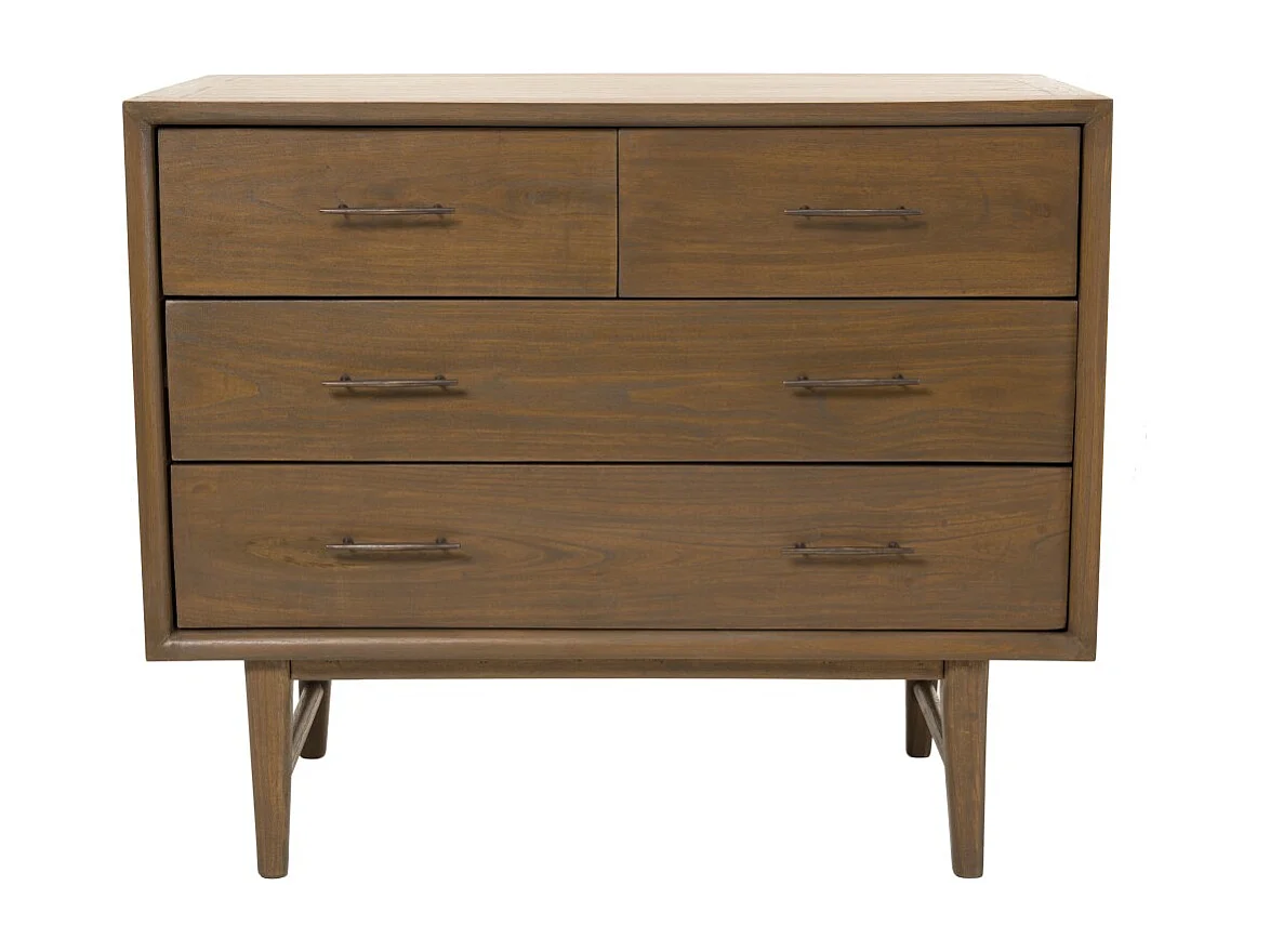 LARA - Commode 4 tiroirs bois Mindi