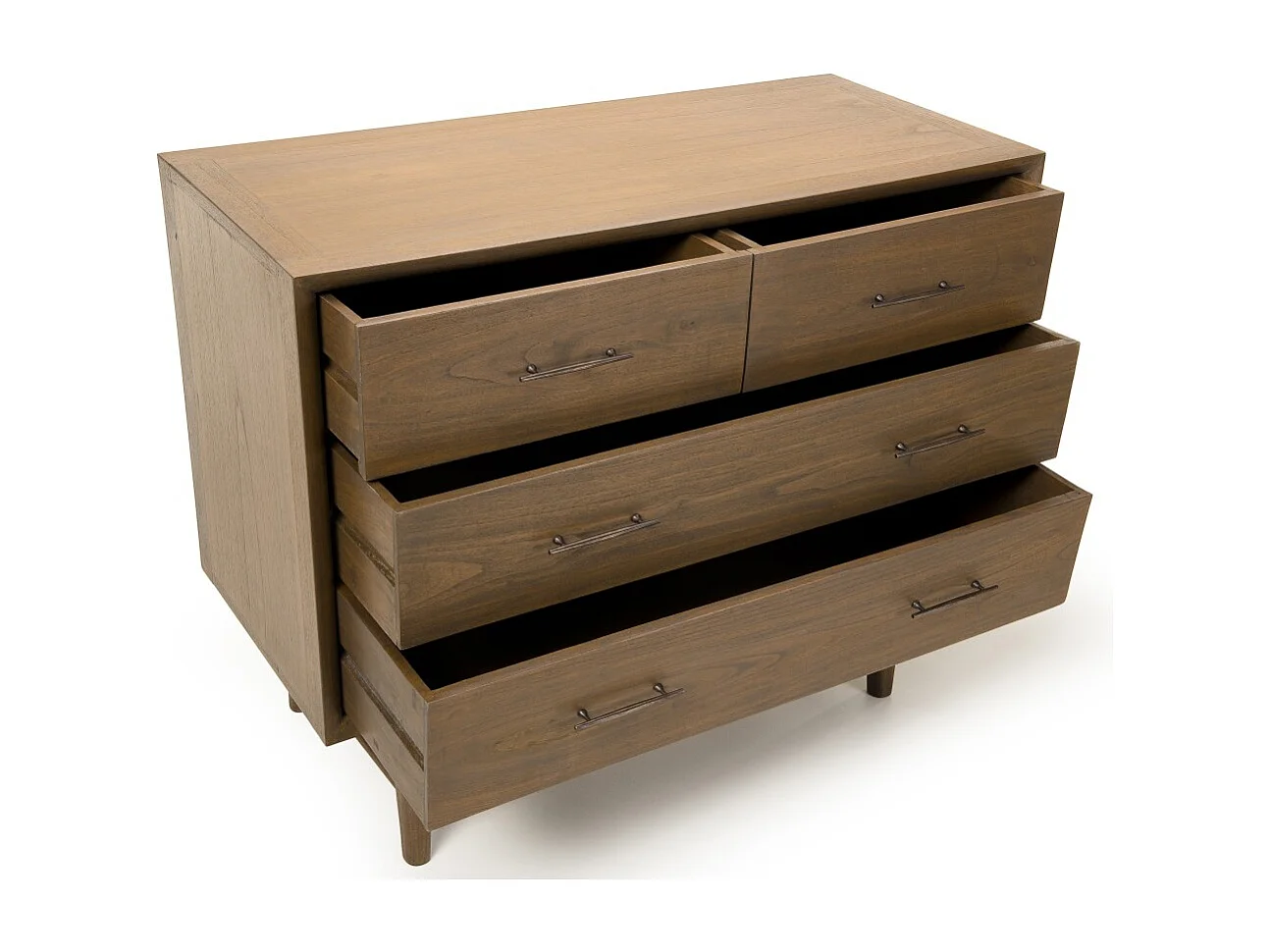 LARA - Commode 4 tiroirs bois Mindi