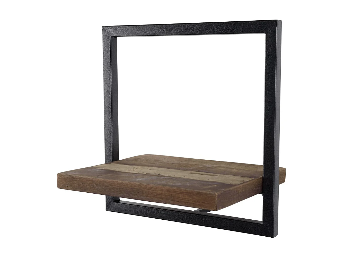 SIXTINE - Étagère murale plateau 35x25cm bois de teck recyclé marron