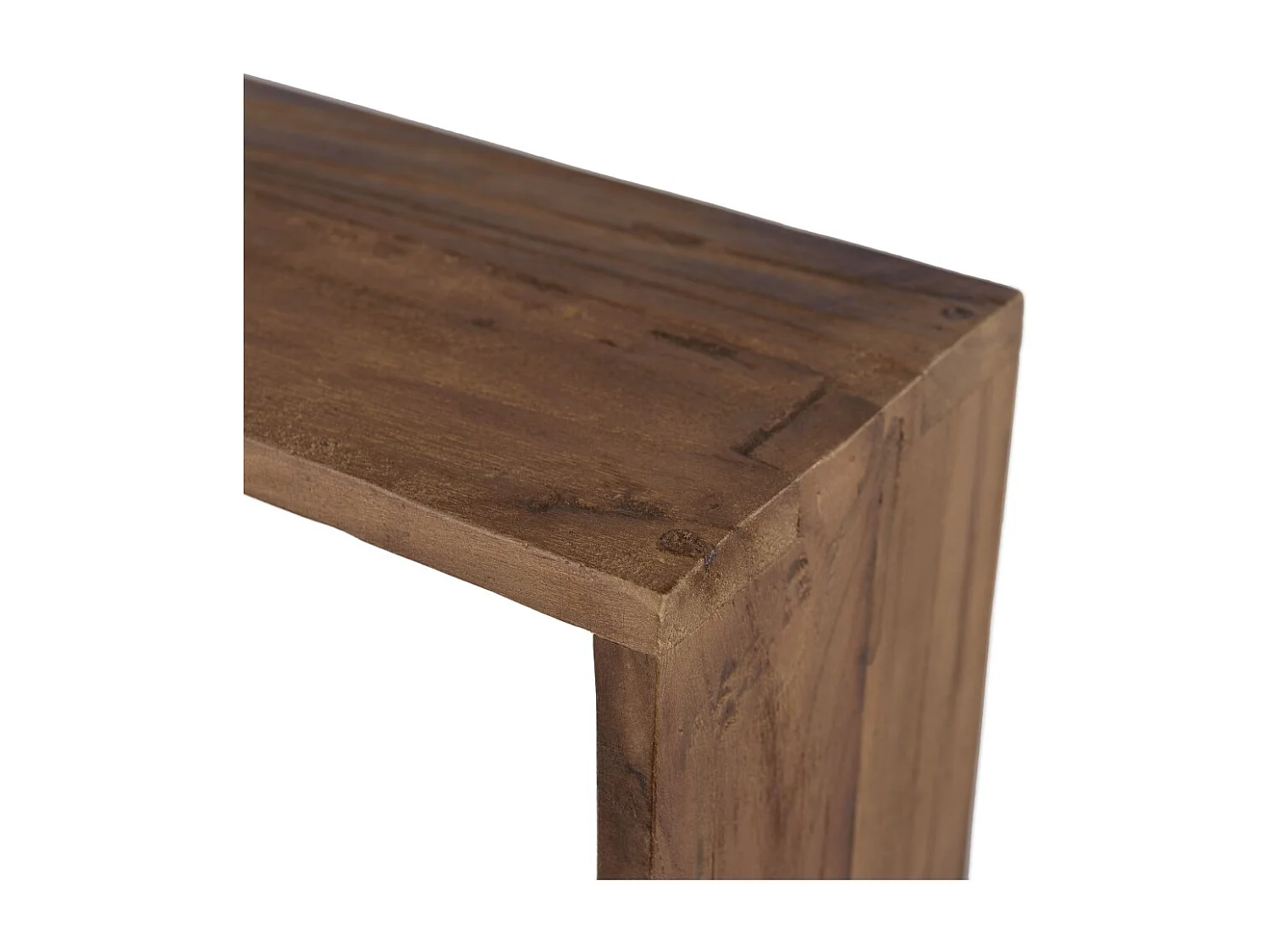 SIXTINE - Étagère murale marron 35x35cm 1 niche bois teck recyclé