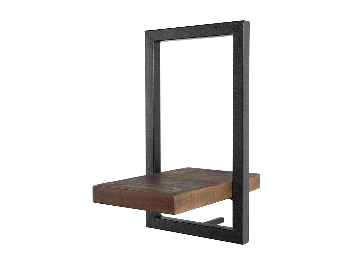 SIXTINE - Étagère murale plateau 20x25cm en bois teck recyclé marron