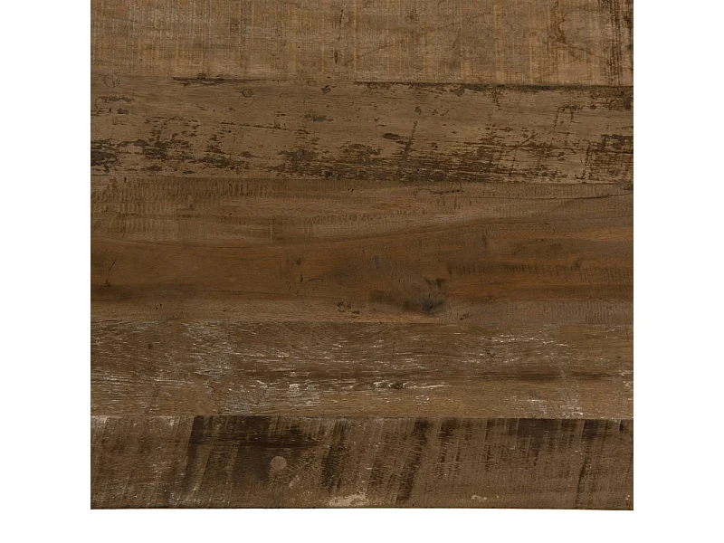 SIXTINE - Table basse rect. tablettes en bois de Teck recyclé marron