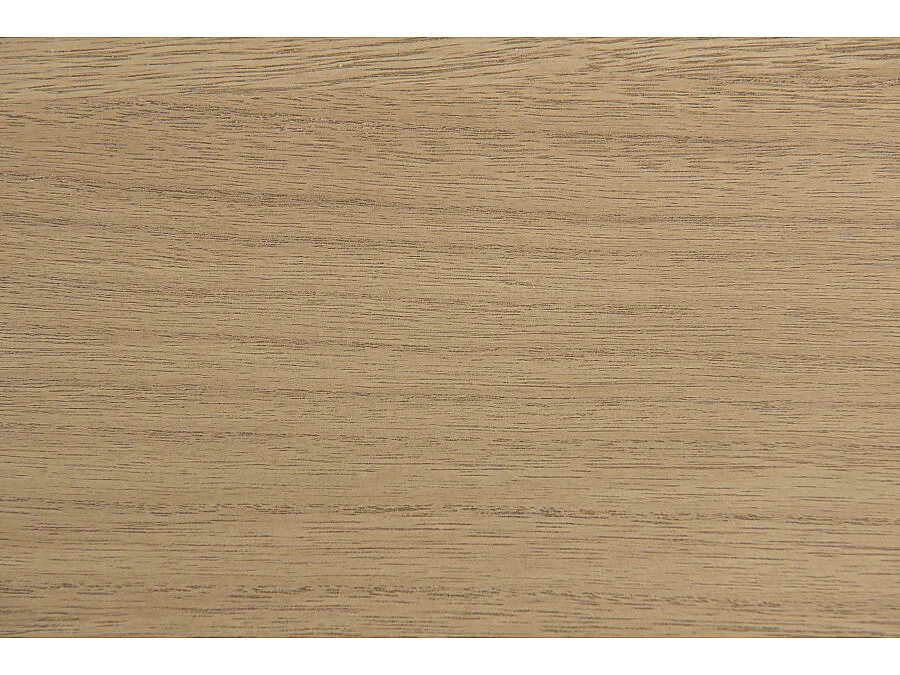 EDITH - Chiffonnier bois naturel 4 tiroirs pieds épingles métal noir