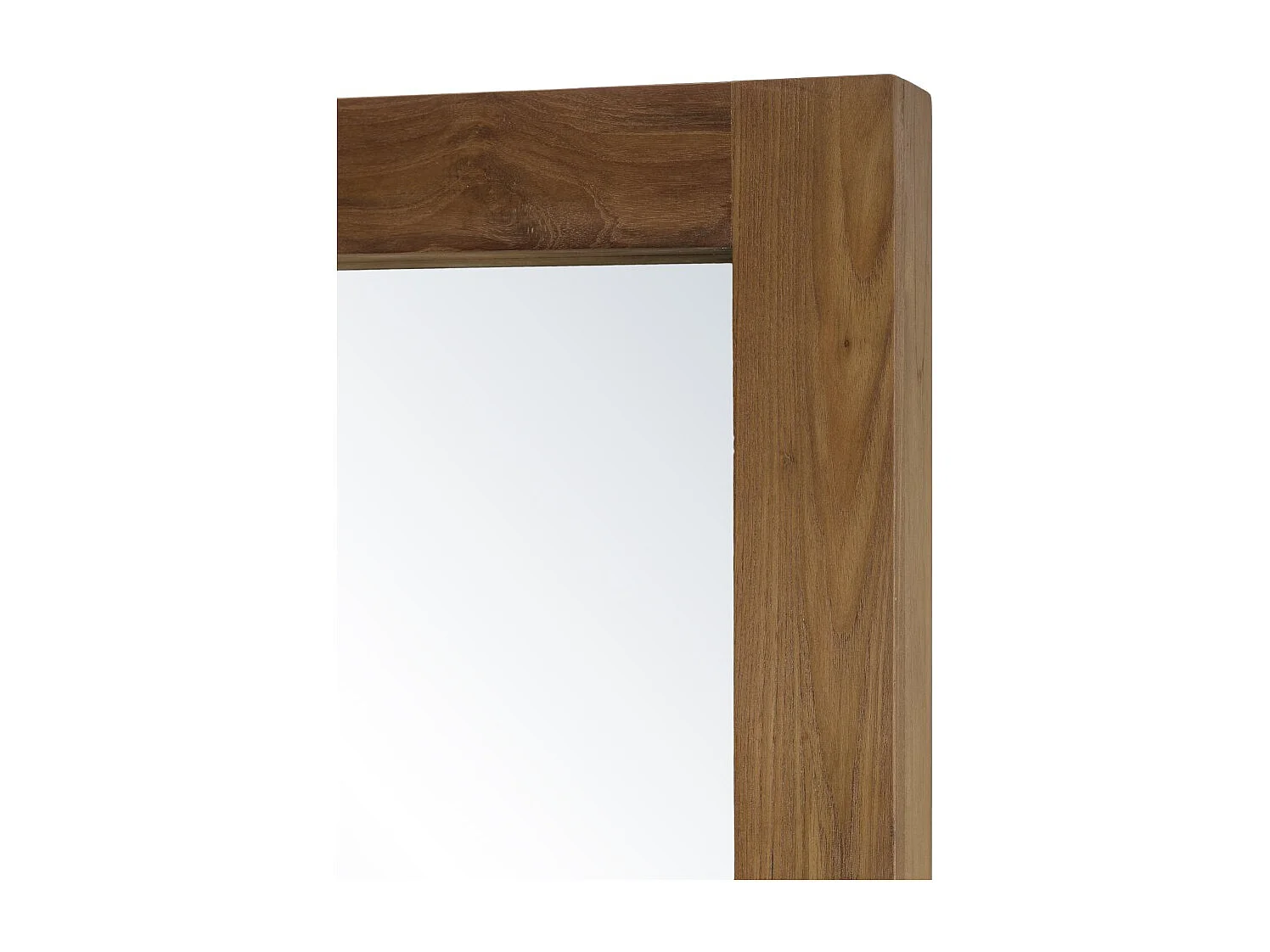SIXTINE - Miroir rectangulaire marron 180x80cm bois teck