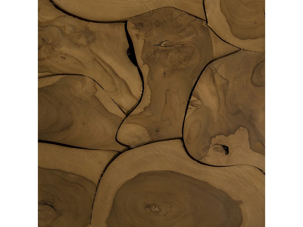 SAM - Cube 40x40cm bois Teck nature