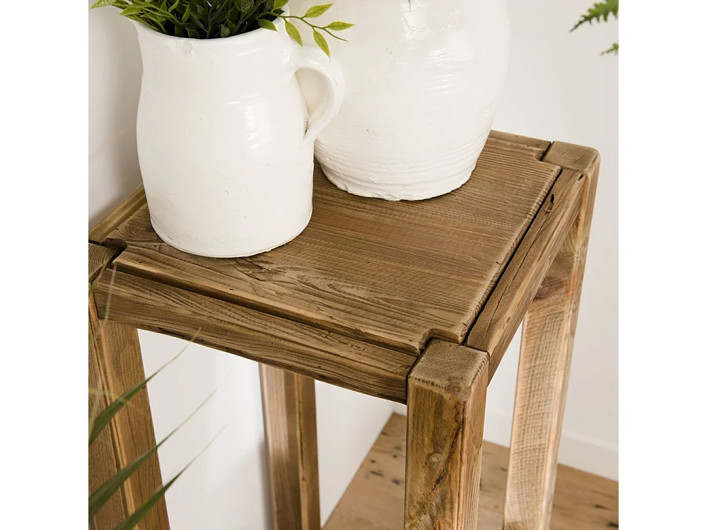 SANDY - Sellette marron bois Pin recyclé