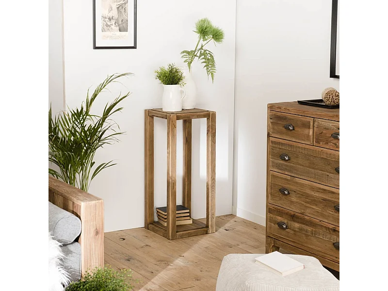 SANDY - Sellette marron bois Pin recyclé