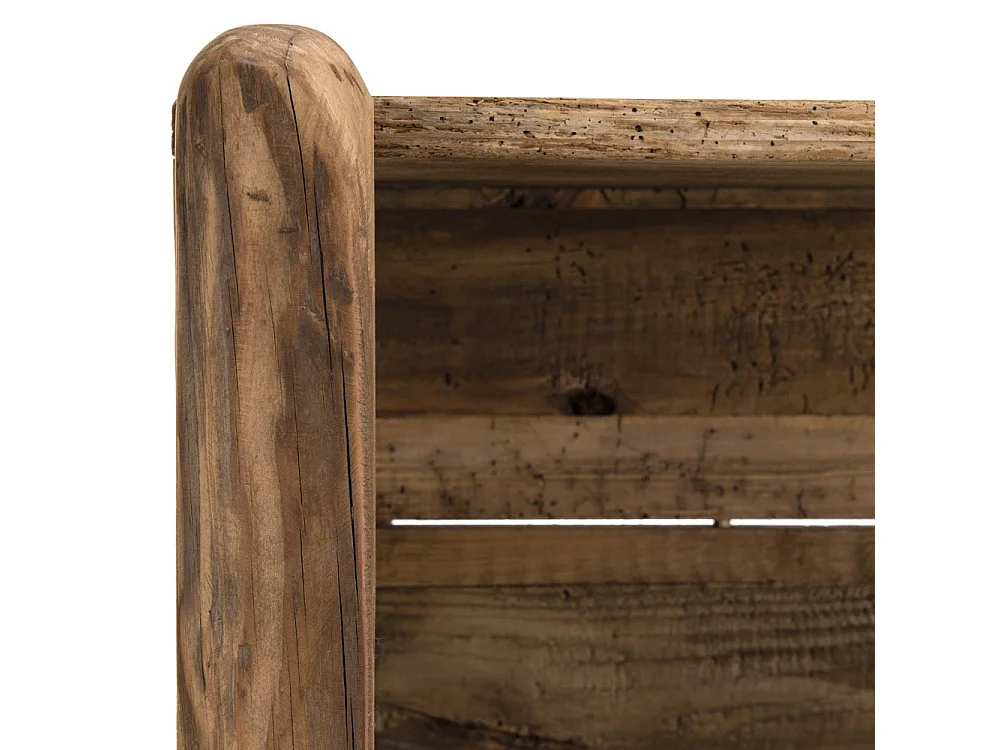 SANDY - Étagère marron 5 niveaux bois Pin recyclé