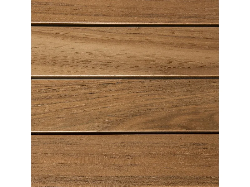 FUN - Table de jardin 10 pers.- rect. pieds croisés 180/240 bois Teck