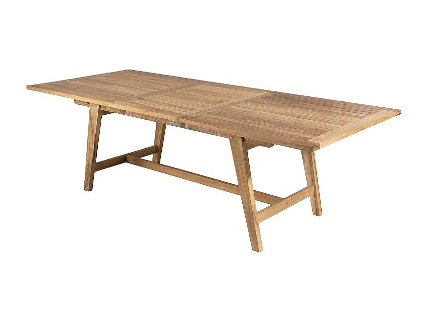 FUN - Table de jardin 8/10 personnes - rect. Ext. 180/240 en bois Teck