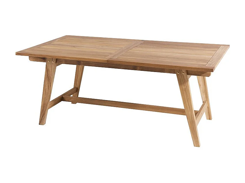 FUN - Table de jardin 8/10 personnes - rect. Ext. 180/240 en bois Teck