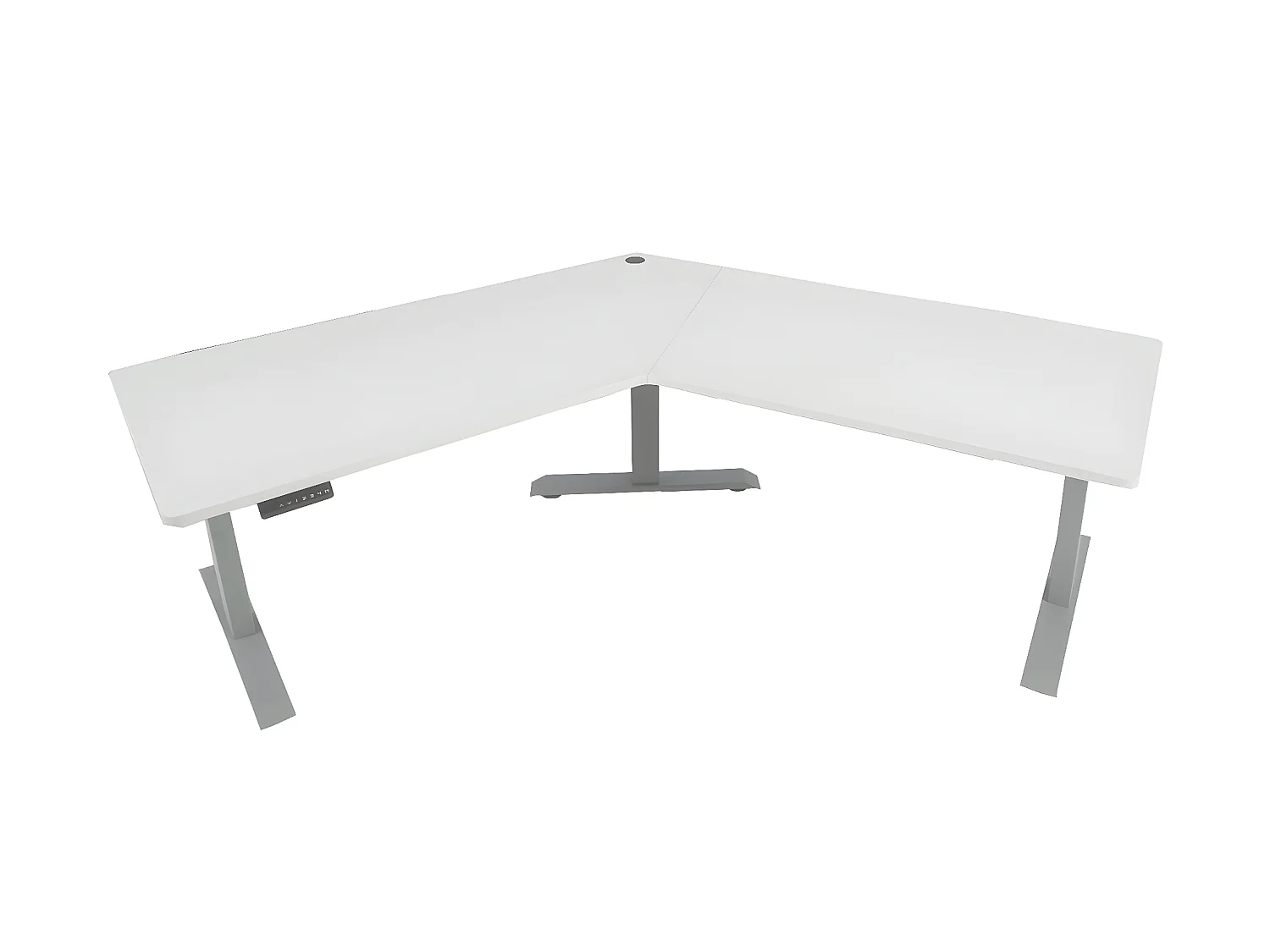 Schreibtisch MCW-D40, Weiß, grau