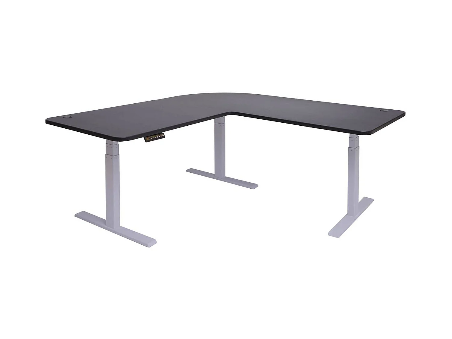 Eck-Schreibtisch MCW-D40, Schwarz, grau