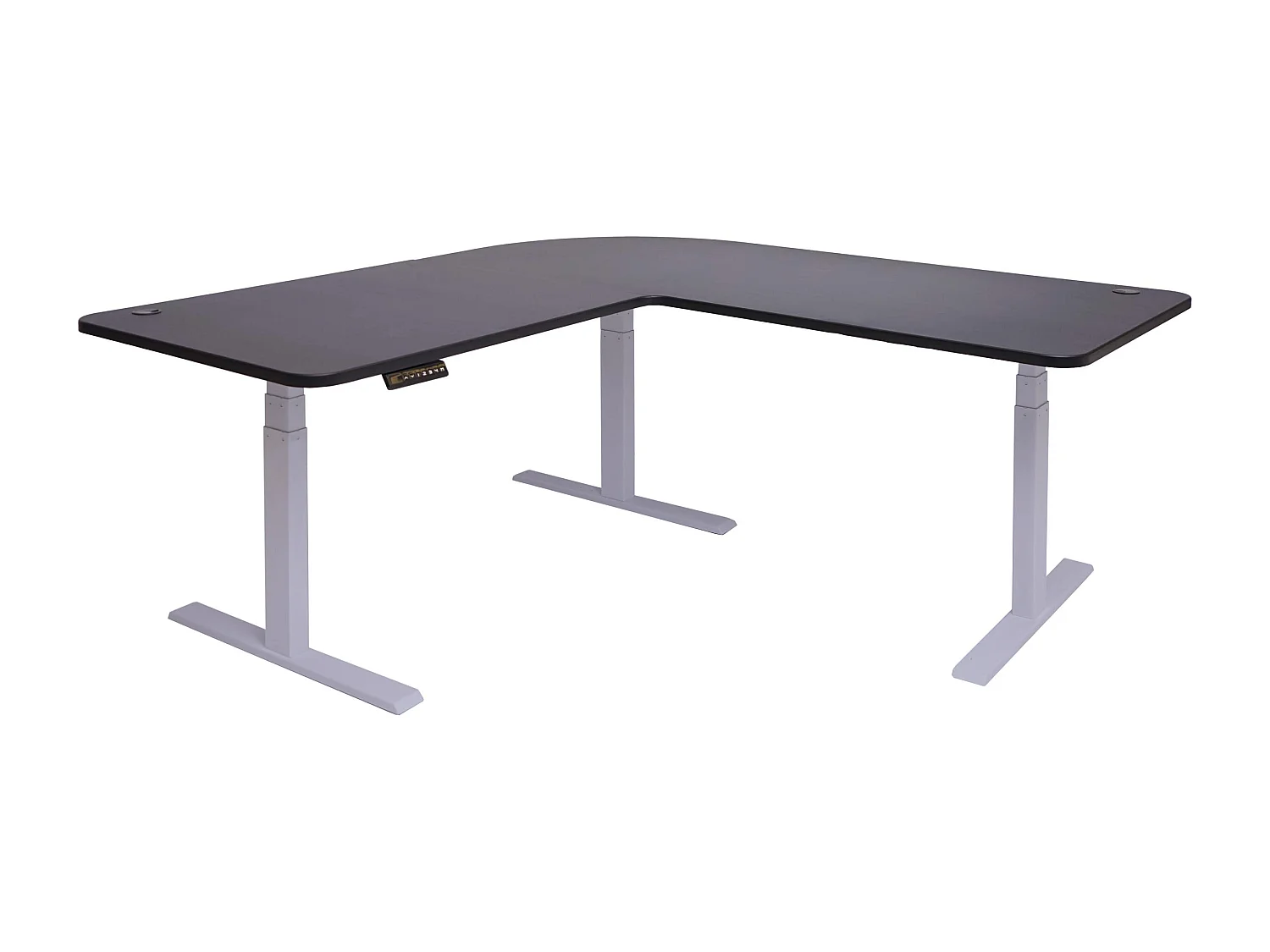 Eck-Schreibtisch MCW-D40, Schwarz, grau