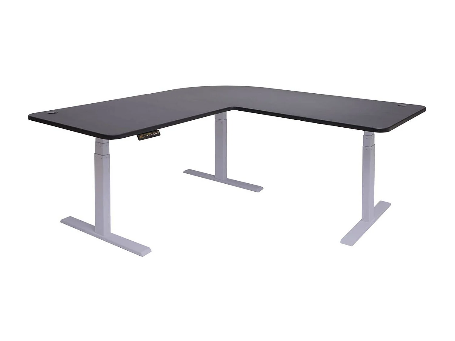 Eck-Schreibtisch MCW-D40, Schwarz, grau