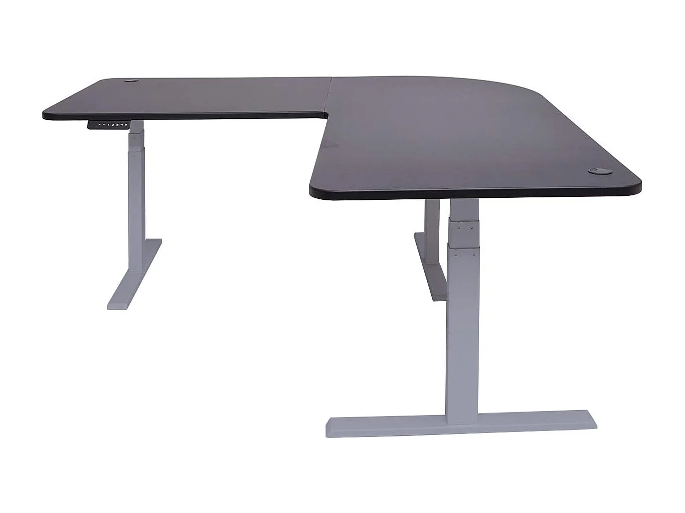 Eck-Schreibtisch MCW-D40, Schwarz, grau