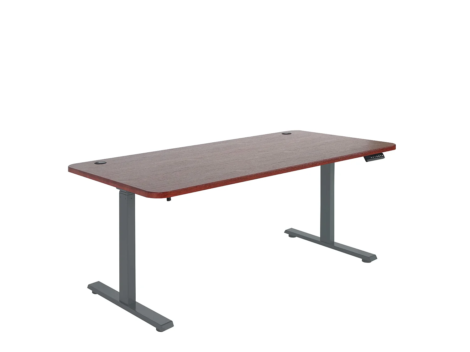 Schreibtisch MCW-D40, Kirsch-Dekor, anthrazit-grau