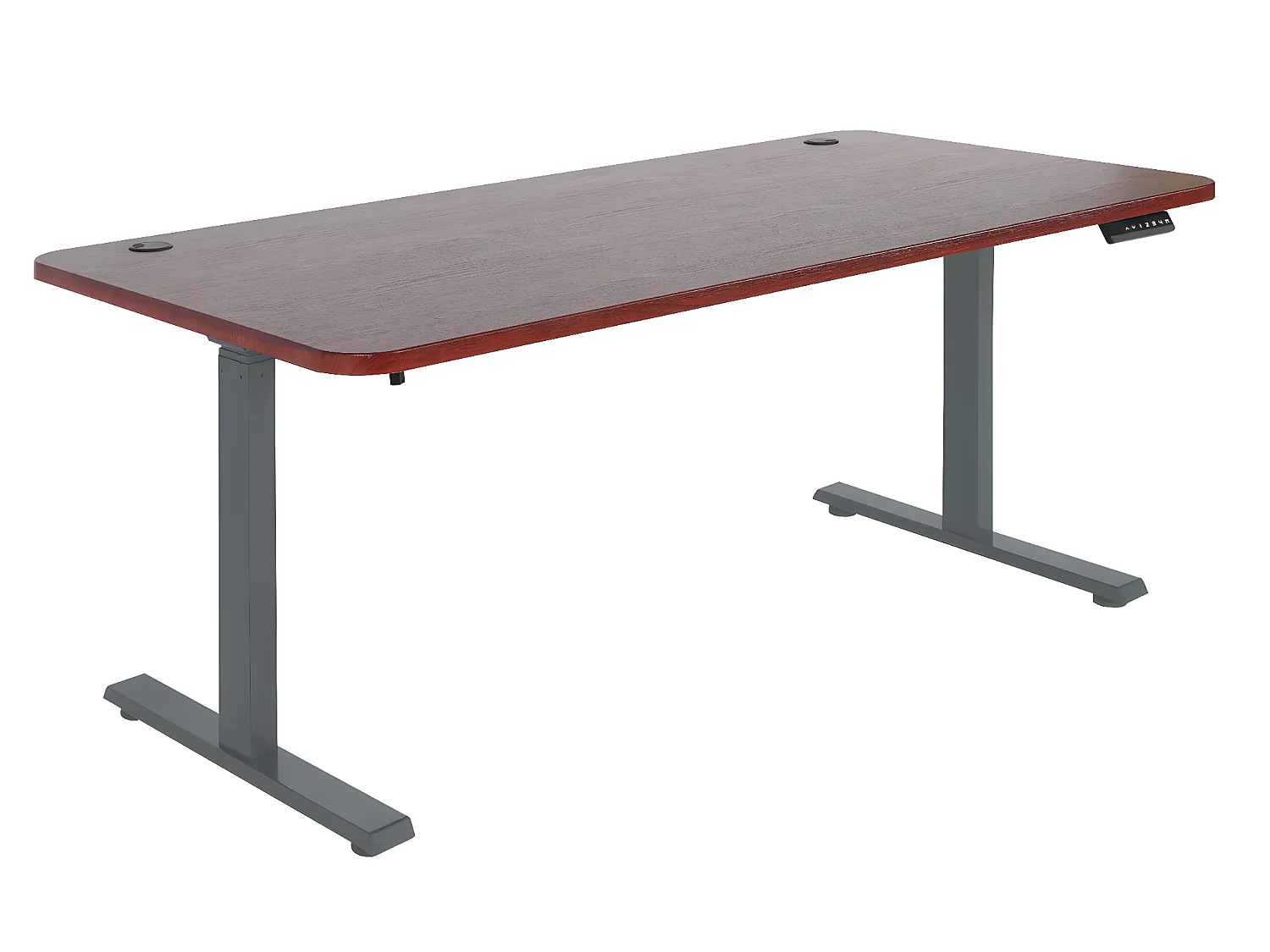 Schreibtisch MCW-D40, Kirsch-Dekor, anthrazit-grau