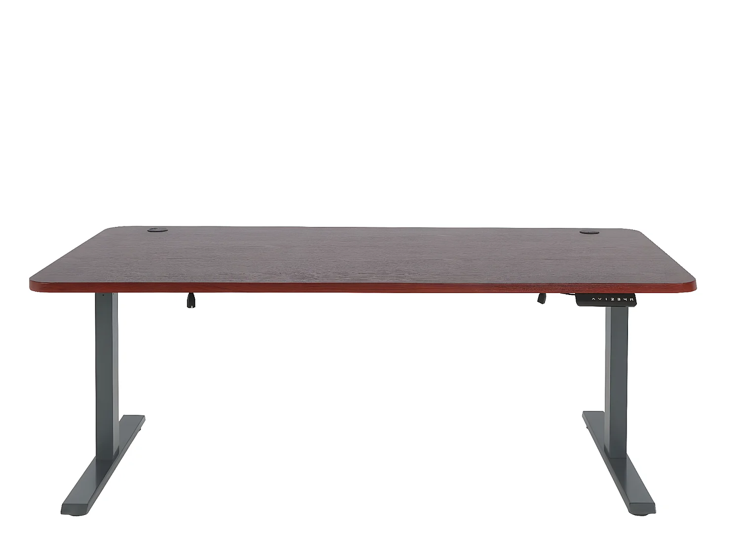 Schreibtisch MCW-D40, Kirsch-Dekor, anthrazit-grau