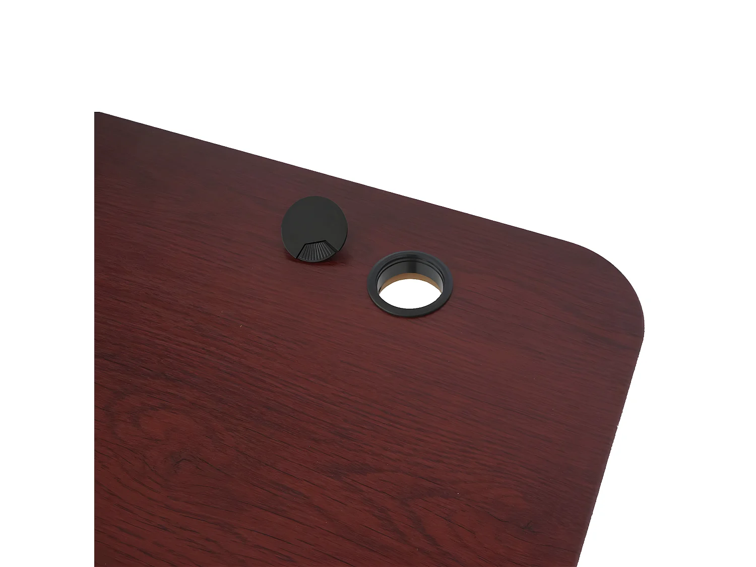 Schreibtisch MCW-D40, Kirsch-Dekor, anthrazit-grau