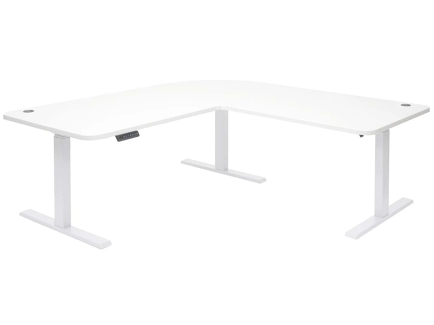 Eck-Schreibtisch MCW-D40, Weiß, weiß