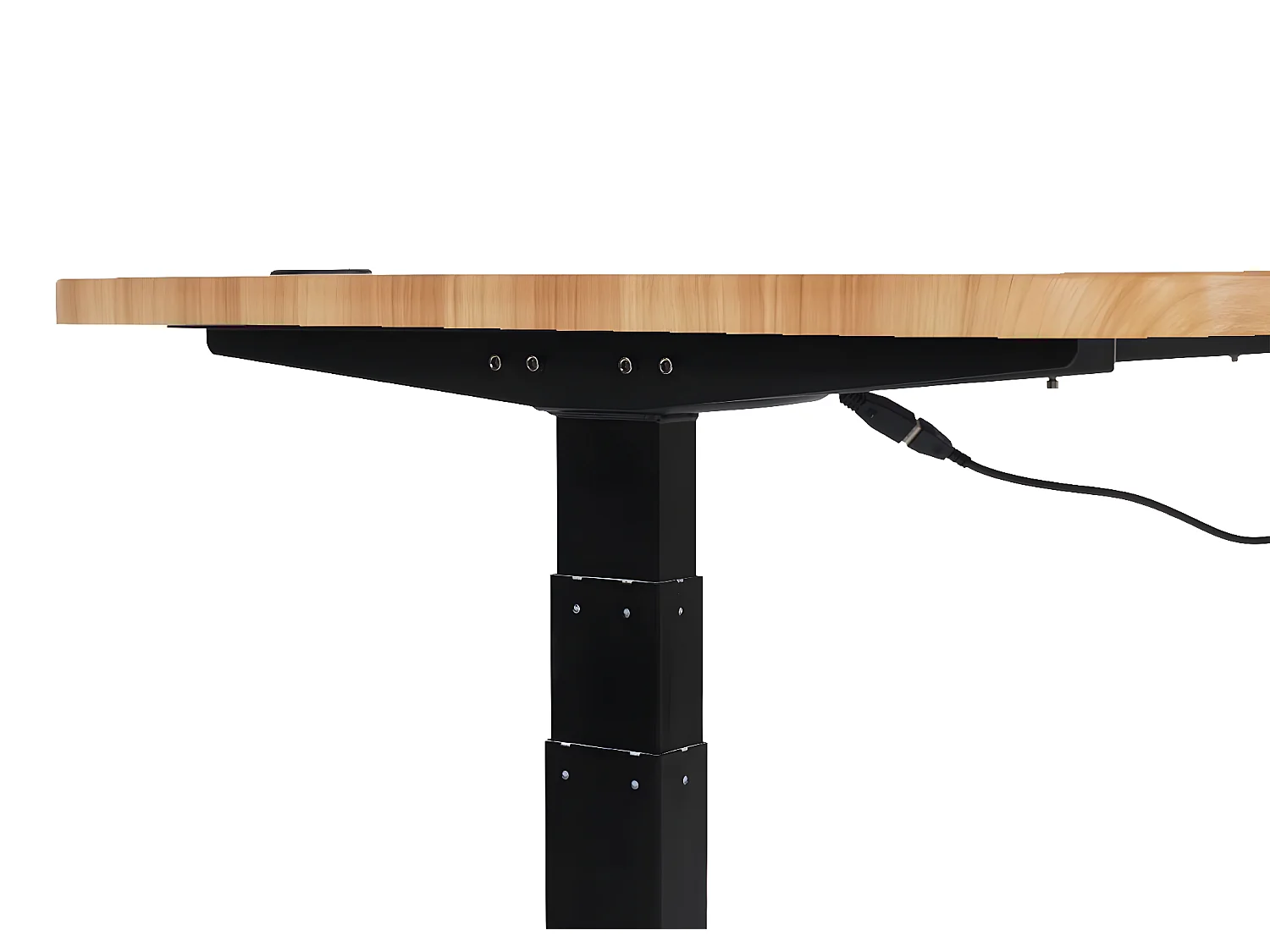 Schreibtisch MCW-D40, Eiche-Dekor, schwarz