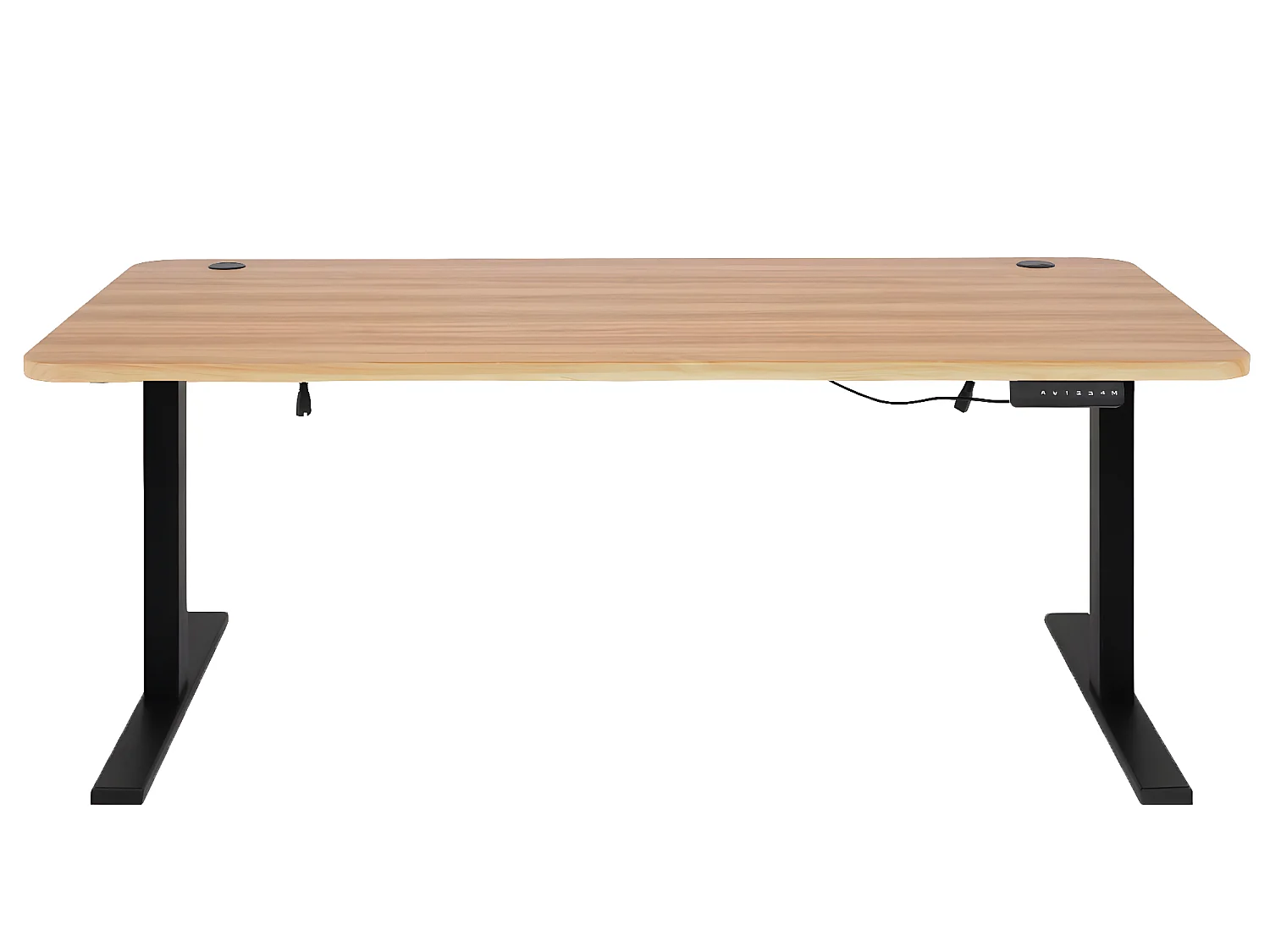 Schreibtisch MCW-D40, Eiche-Dekor, schwarz