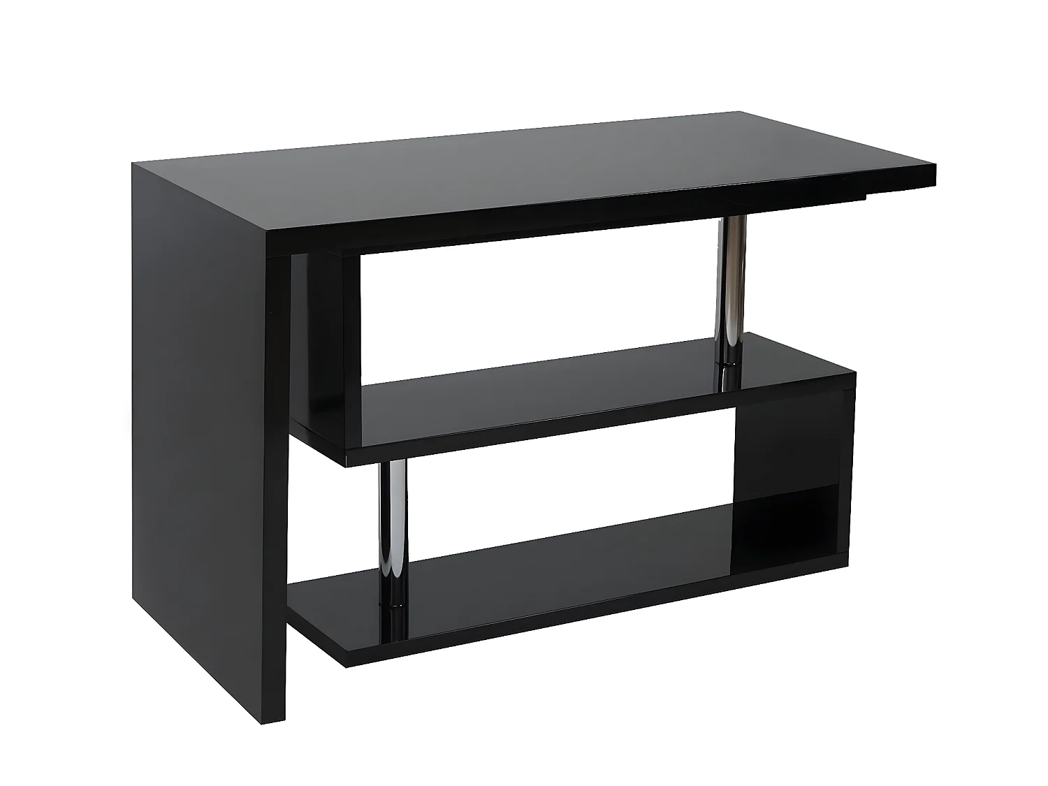 Design hoekbureau MCW-A68 draaibaar,  zwart