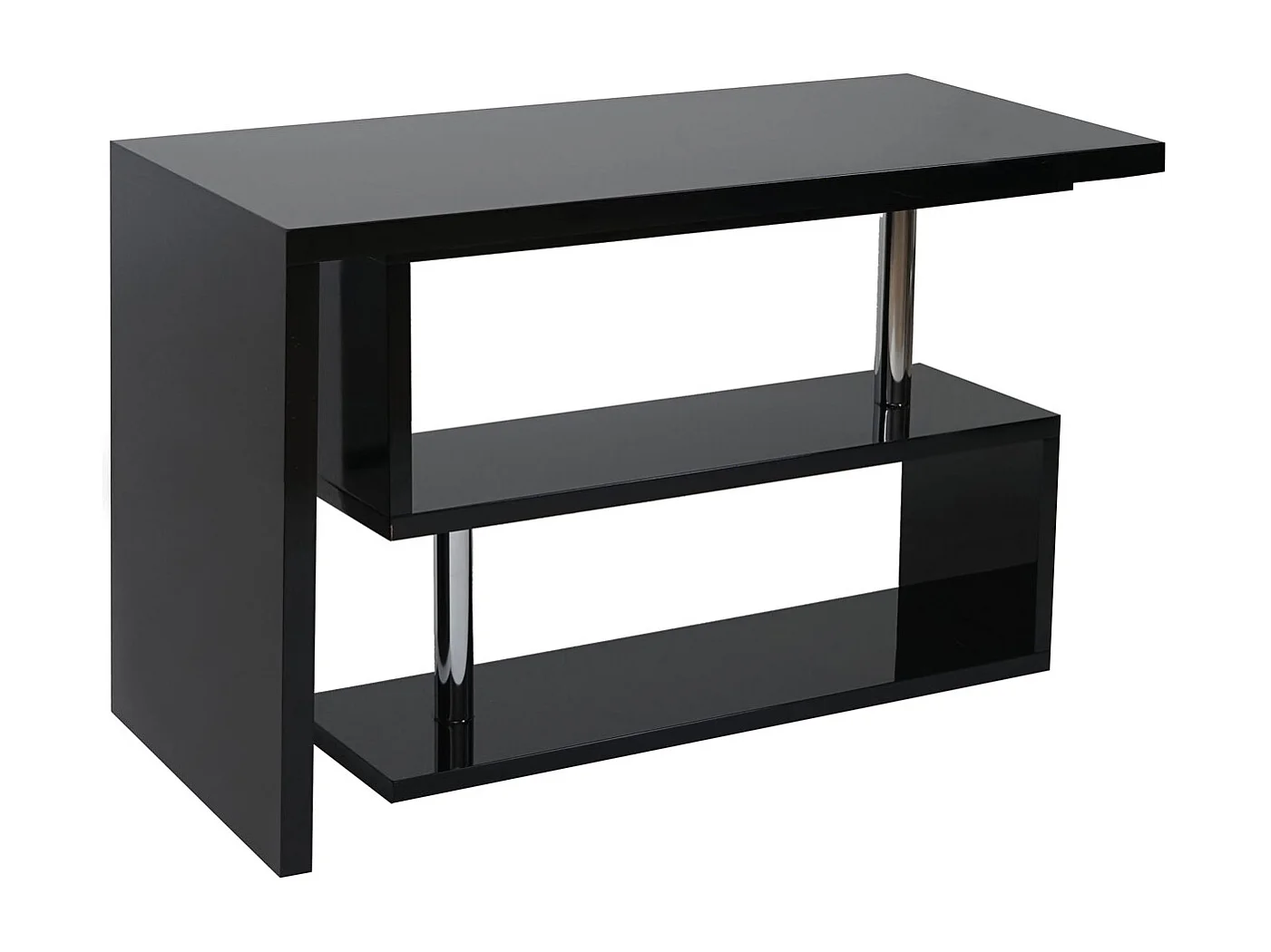 Design hoekbureau MCW-A68 draaibaar,  zwart
