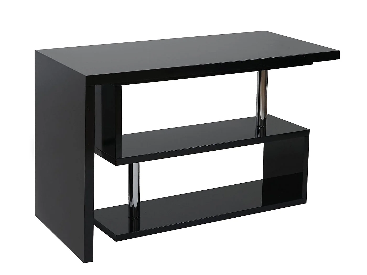 Escritorio esquinero de diseño MCW-A68 Giratorio,  negro