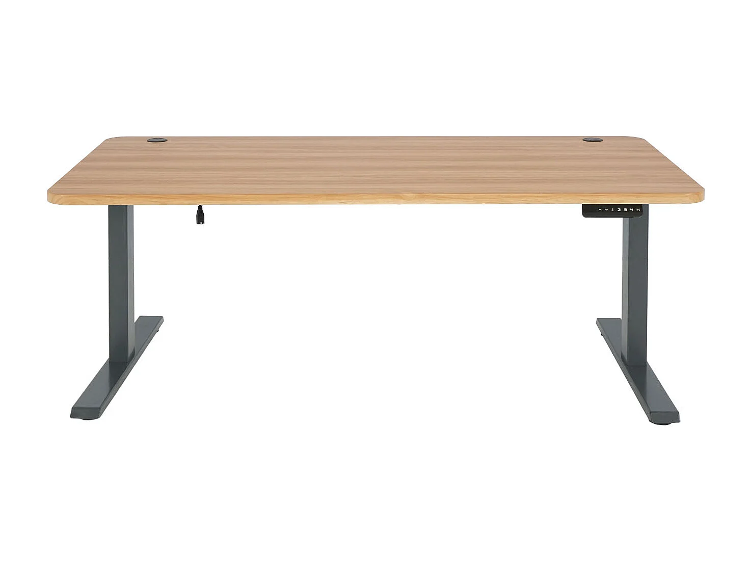 Schreibtisch MCW-D40, Eiche-Dekor, anthrazit-grau
