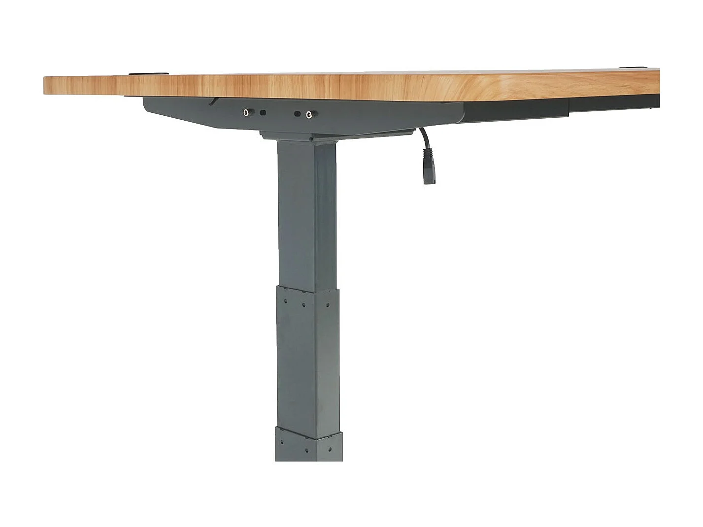 Schreibtisch MCW-D40, Eiche-Dekor, anthrazit-grau