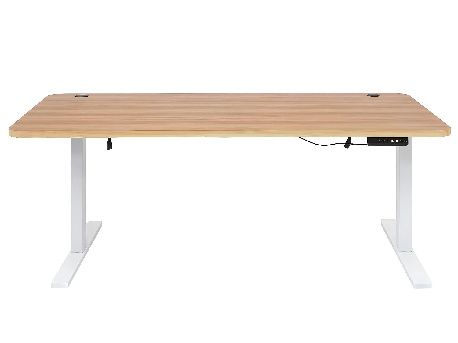 Schreibtisch MCW-D40, Eiche-Dekor, weiß