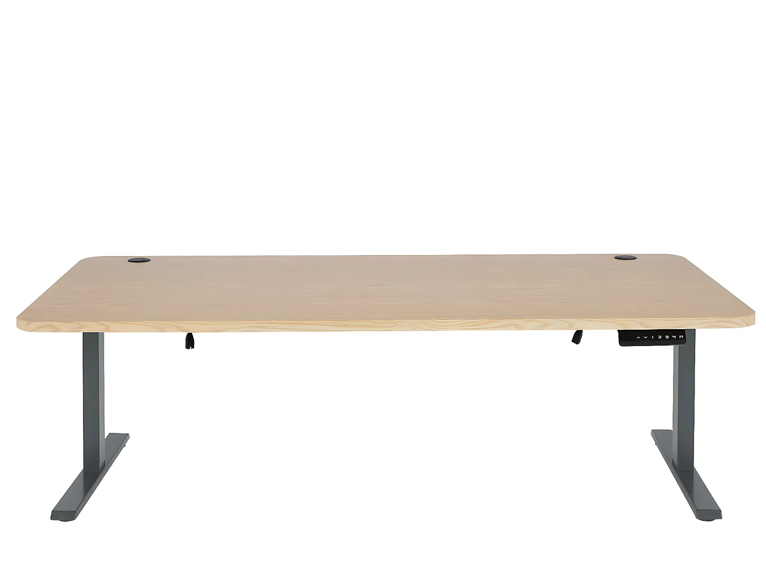 Schreibtisch MCW-D40, Hellbraun, anthrazit-grau