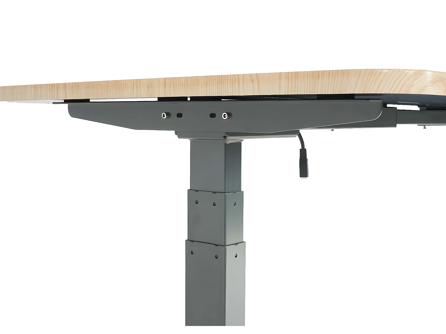 Schreibtisch MCW-D40, Hellbraun, anthrazit-grau