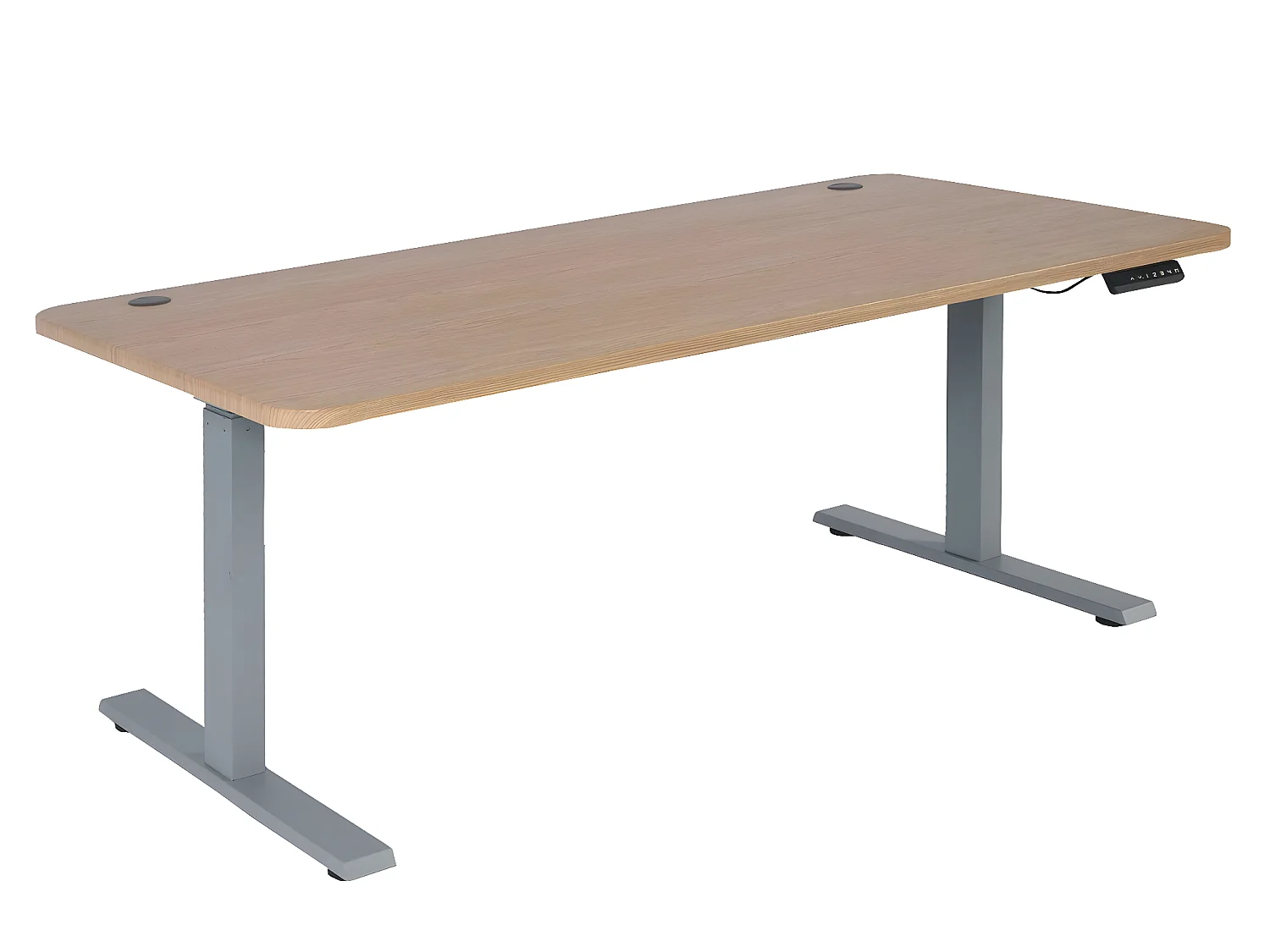 Schreibtisch MCW-D40, Hellbraun, grau