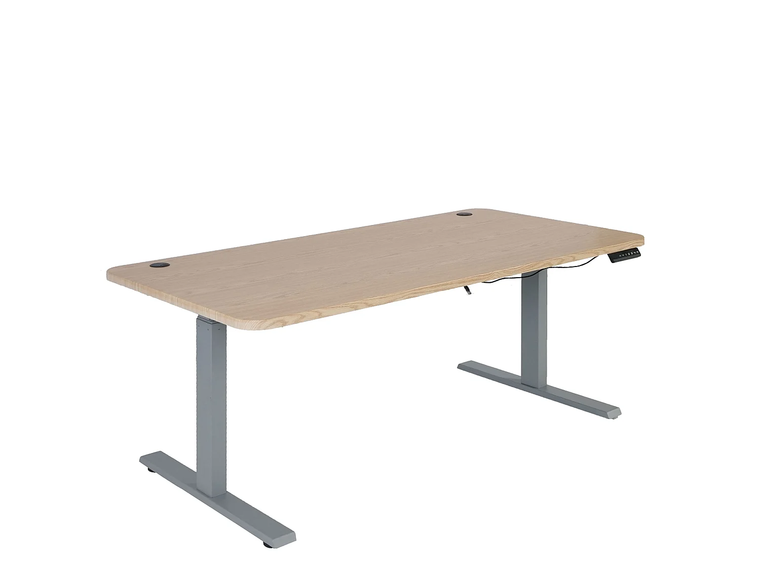 Schreibtisch MCW-D40, Hellbraun, grau