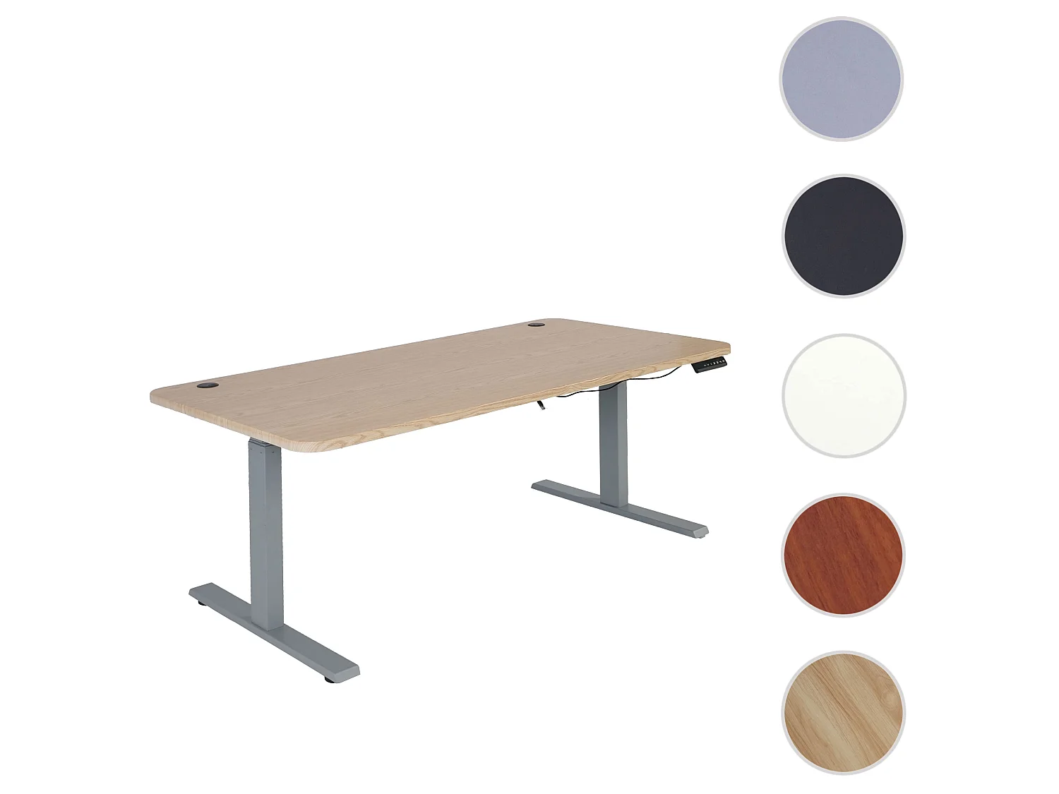 Schreibtisch MCW-D40, Hellbraun, grau