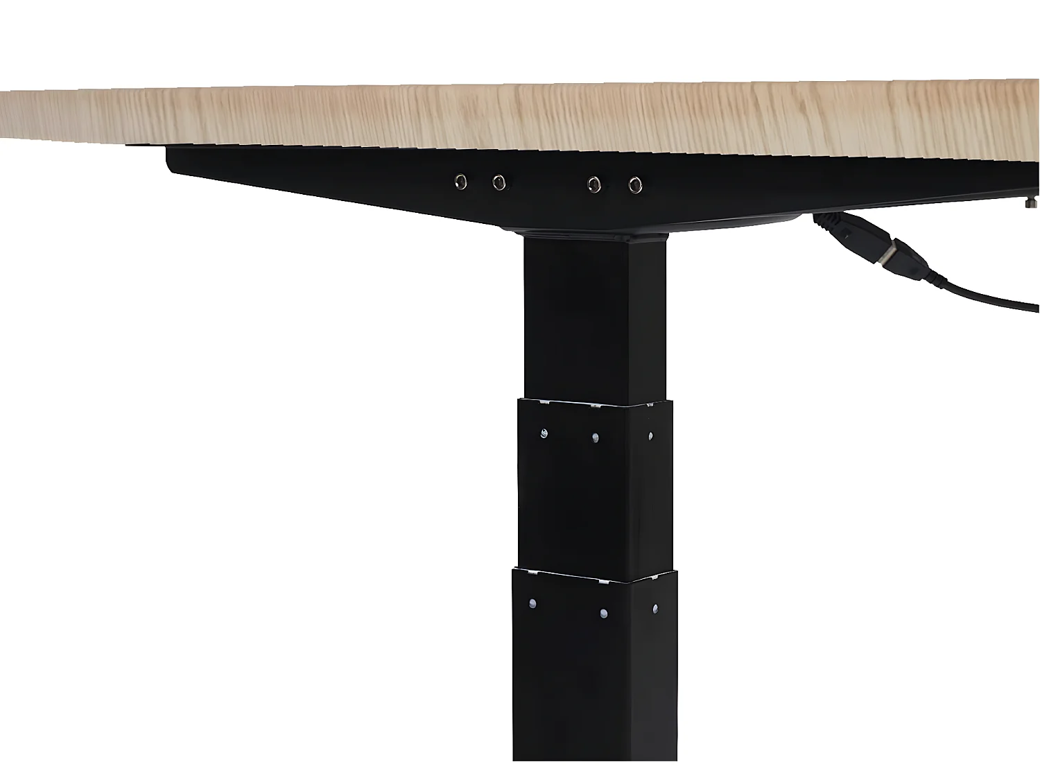 Schreibtisch MCW-D40, Hellbraun, schwarz