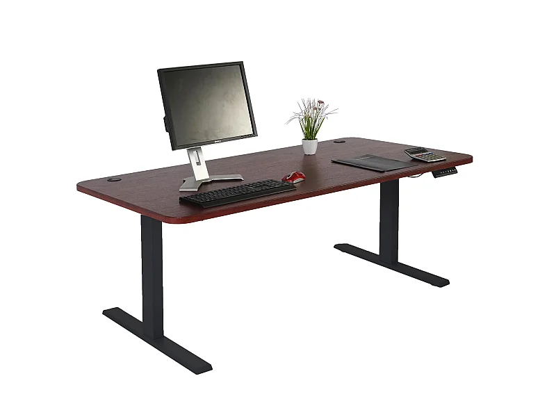 Schreibtisch MCW-D40, Kirsch-Dekor, schwarz