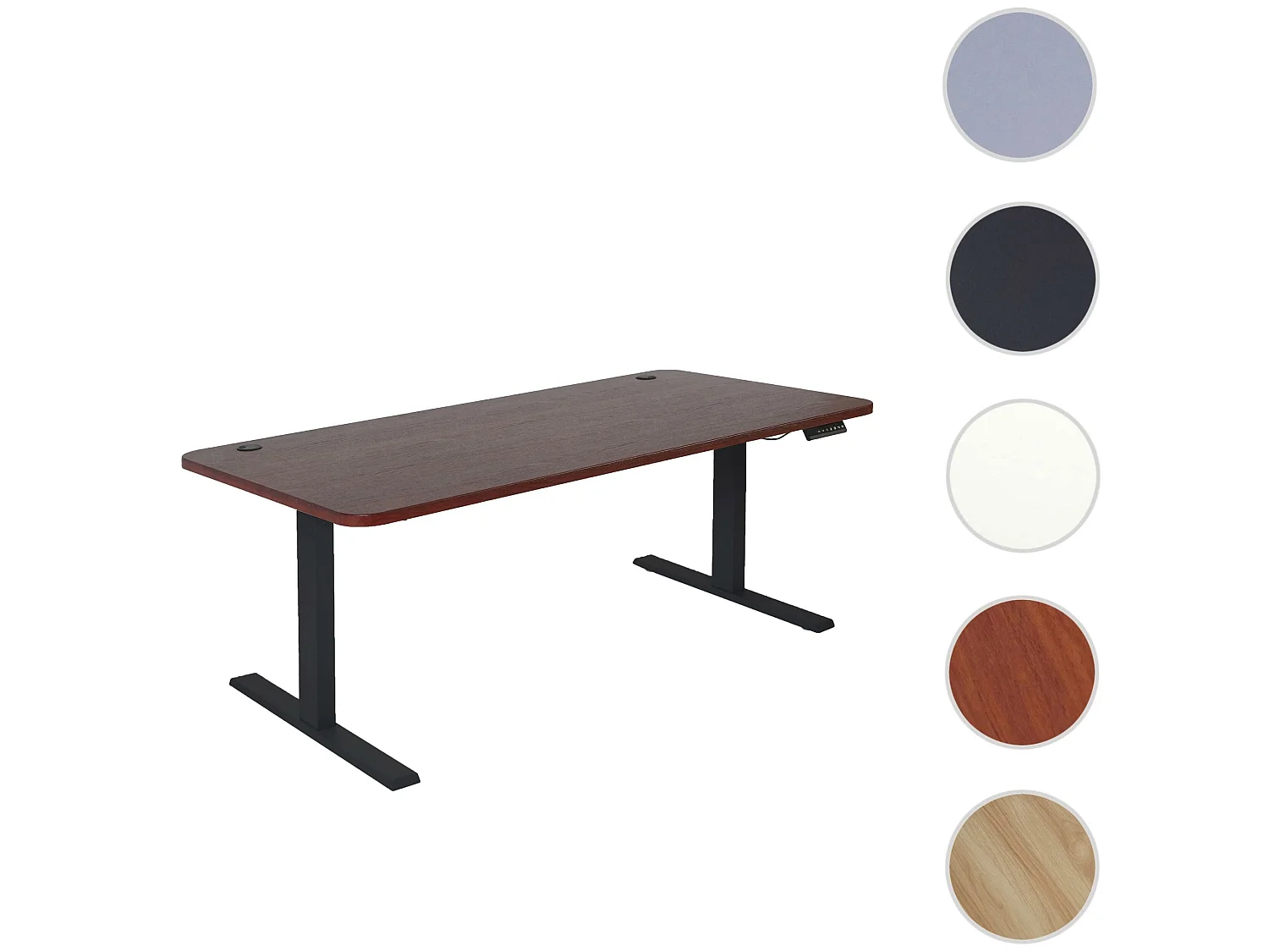 Schreibtisch MCW-D40, Kirsch-Dekor, schwarz