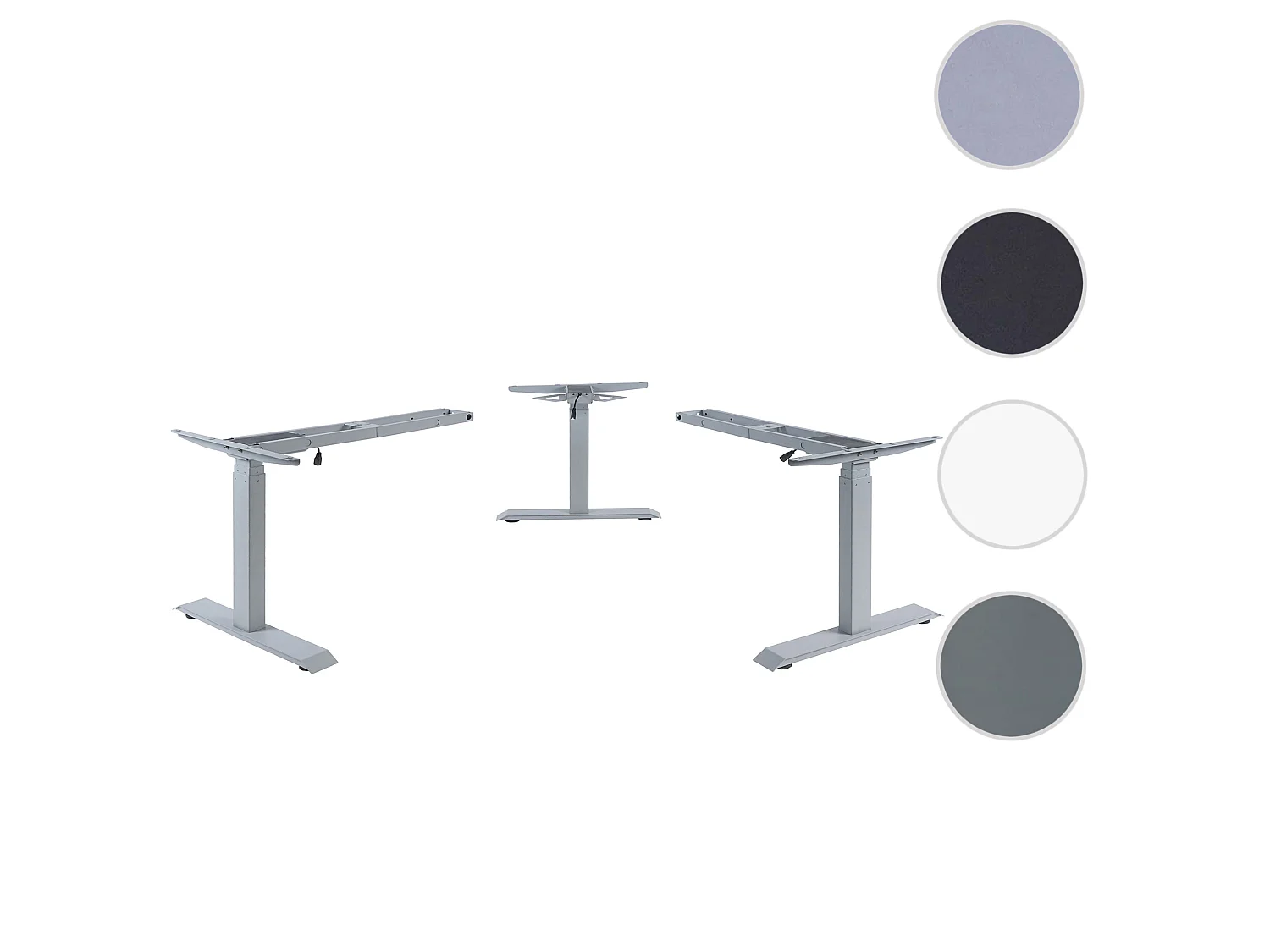 3in1 Gestell MCW-D40 Variabel Elektrisch, Grau