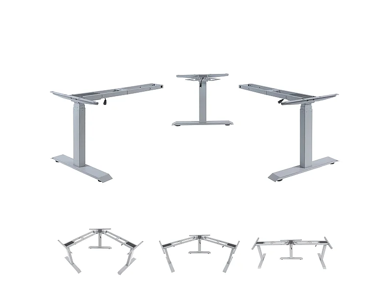 3in1 Gestell MCW-D40 Variabel Elektrisch, Grau